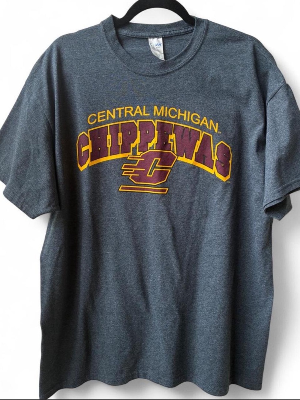 Central Michigan Chippewas Heather Gray Graphic Tee shirt XL